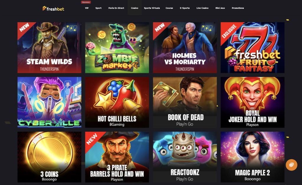 Freshbet Casino machines à sous