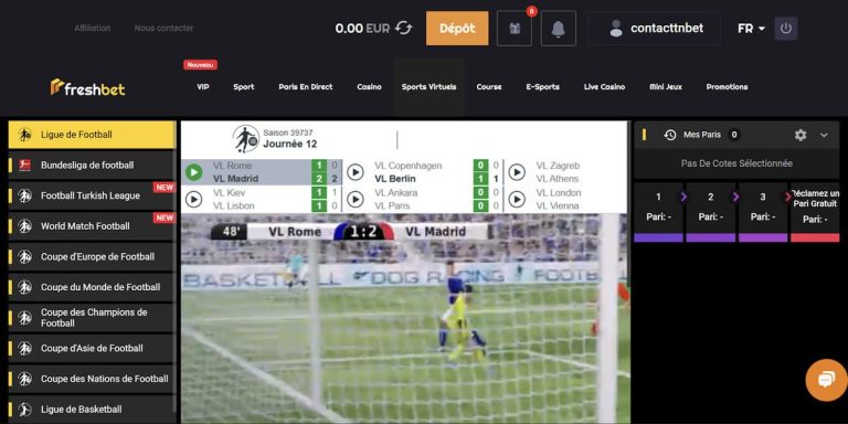 Freshbet Casino paris en ligne