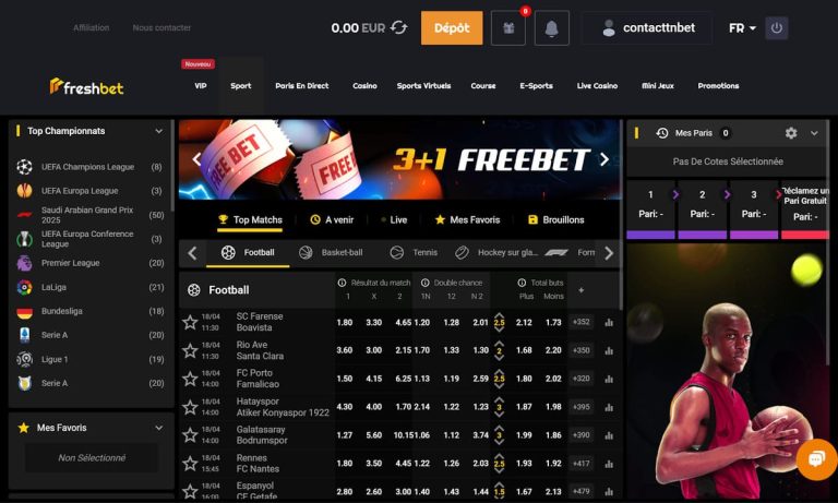 Freshbet Casino paris sportifs